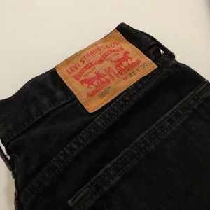 Levi’s 505 Black Jeans